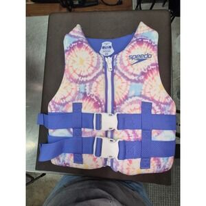 Speedo Youth Life Vest 50-90 lbs Tie Dye US‎ Coast Guard Approved